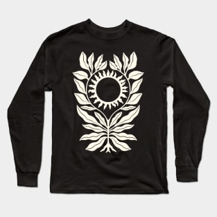 White Sunflower Long Sleeve T-Shirt